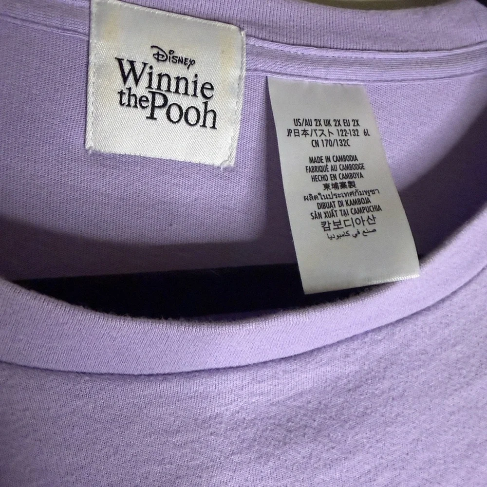 Disney Parks Winnie the Pooh Lavender Graphic Tee - Picture 2 of 4